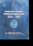 Pendapatan Regional Kabupaten Hulu Sungai Selatan 2004-2007